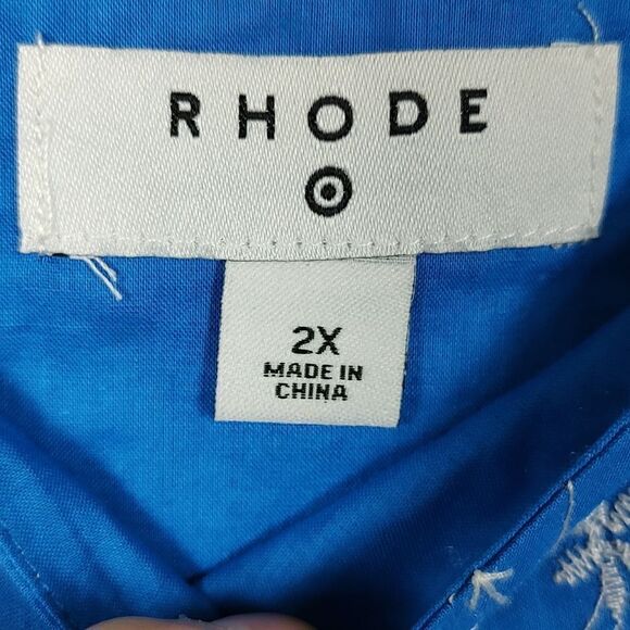 Rhode x Target Blue Eyelet Babydoll Dress Size 2X - Picture 2 of 11